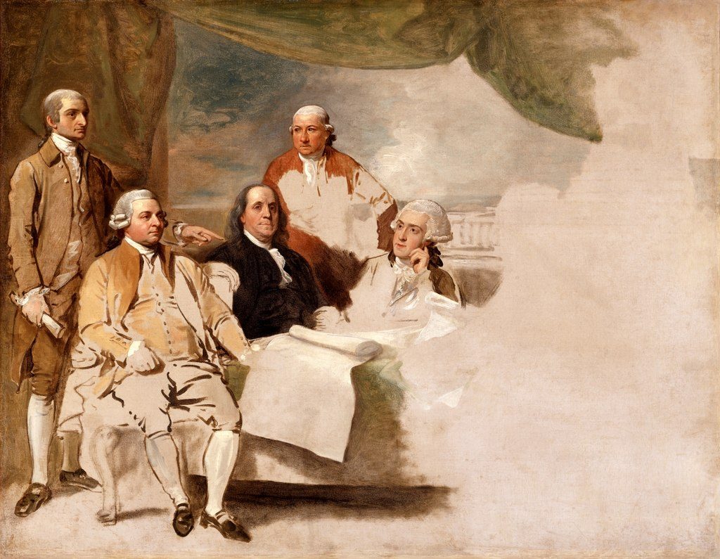 14.01.2019 "Ekspresem przez historię" 1 1024px treaty of paris by benjamin west 1783 1