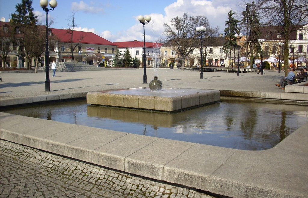 biala podlaska fontanna rynek