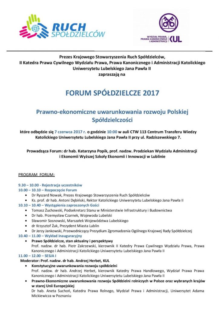 forum spoldziecze 2017