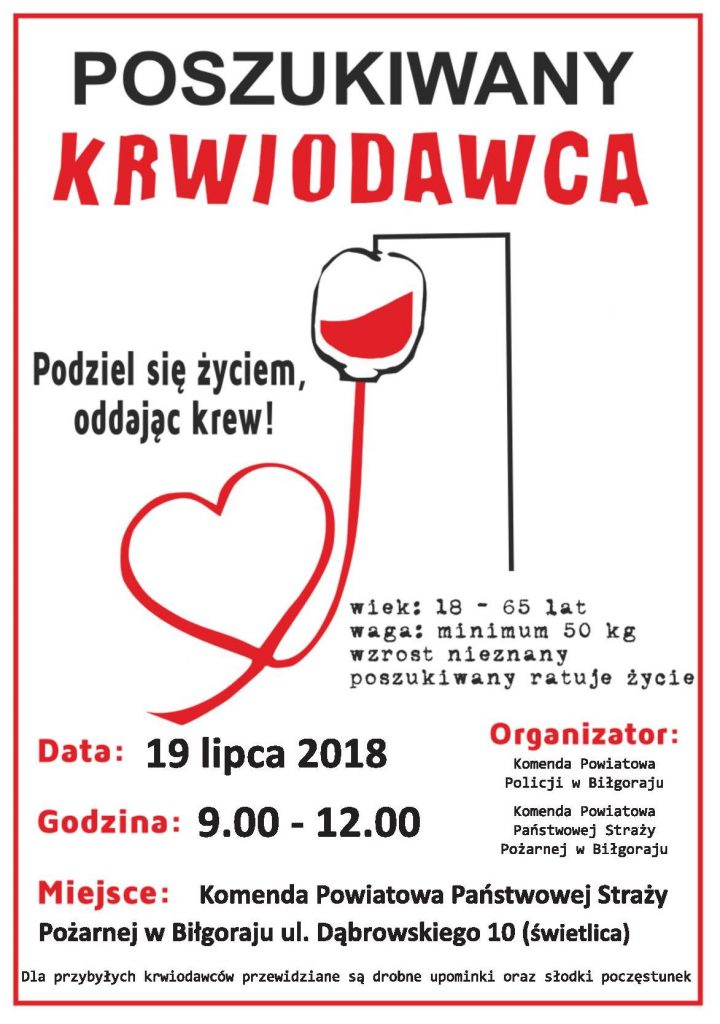 krwiodawca poszukiwany