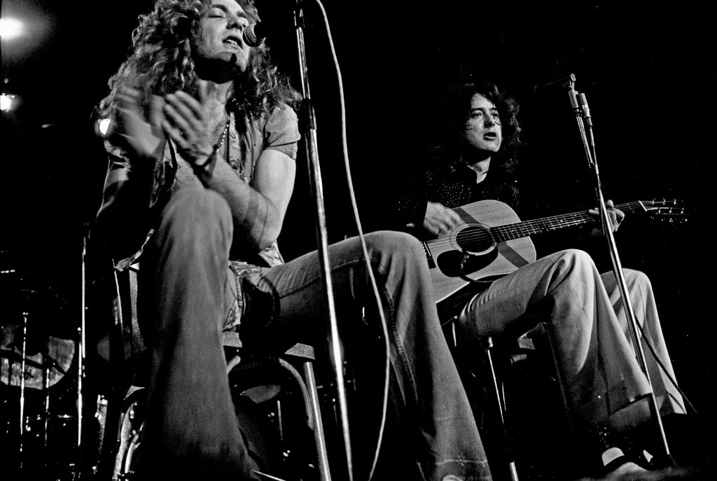 led zeppelin acoustic 1973