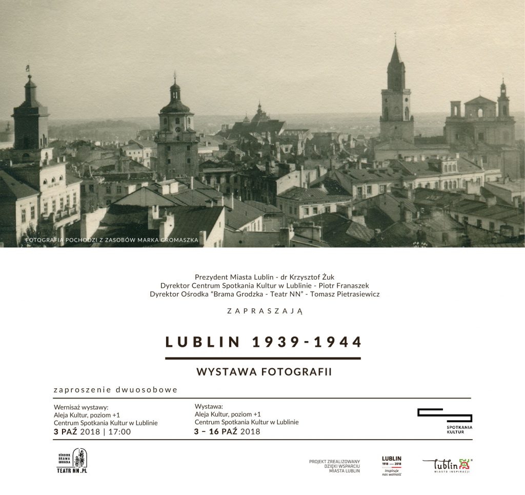 lublin 1939 1944 zaproszenie