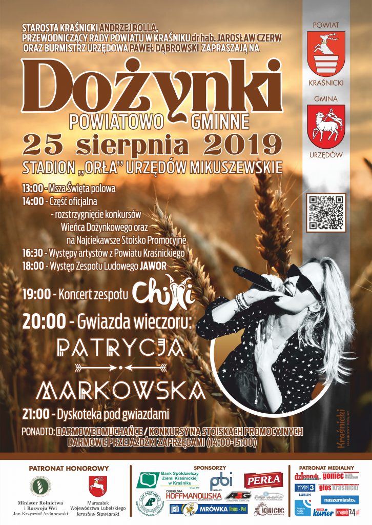 plakat dozynki powiatowe 2019 krzywe