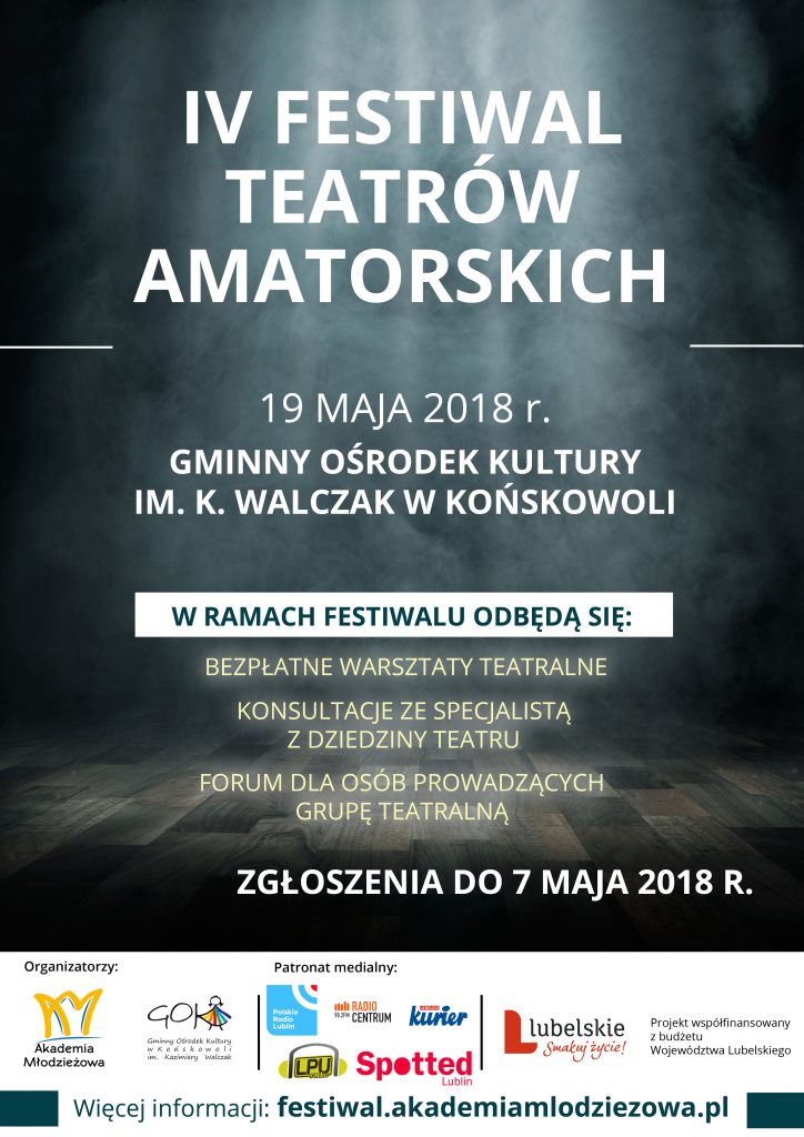 plakat iv festiwal teatrow amatorskich