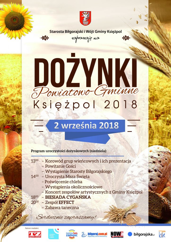 plakat dozynki bilgoraj 2018