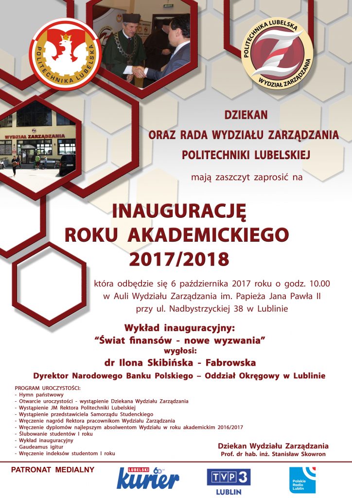 plakat inauguracji 2017 18