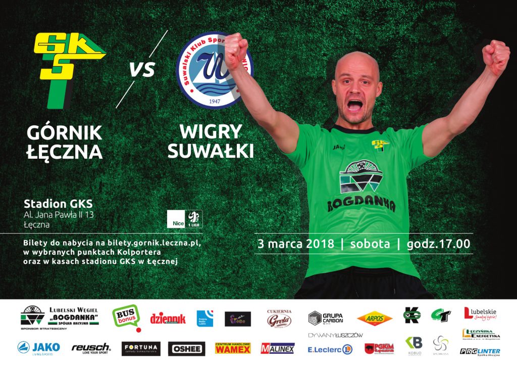 plakat meczowy gornik leczna wigry suwalki