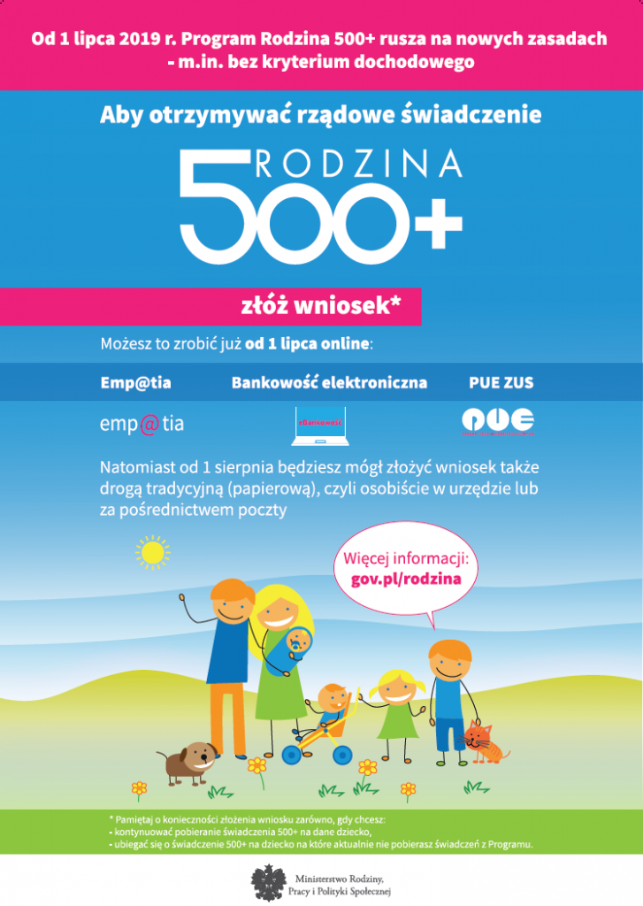 rodzina 500 nowe zasady