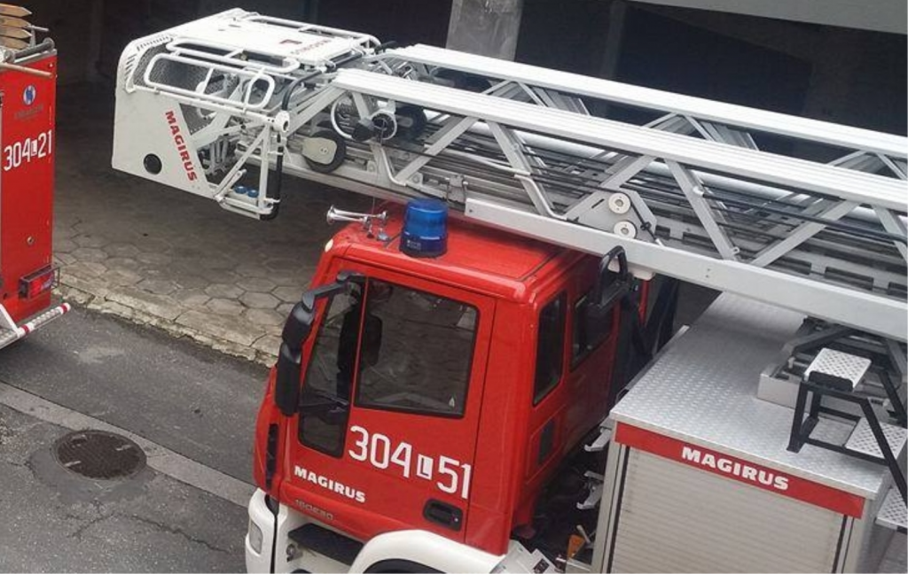 Lublin: nocny pożar na Grygowej 1 straz 4