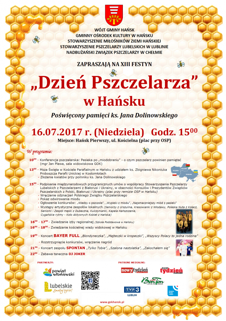 xiii dzien pszczelarza w hansku 16.07.2017