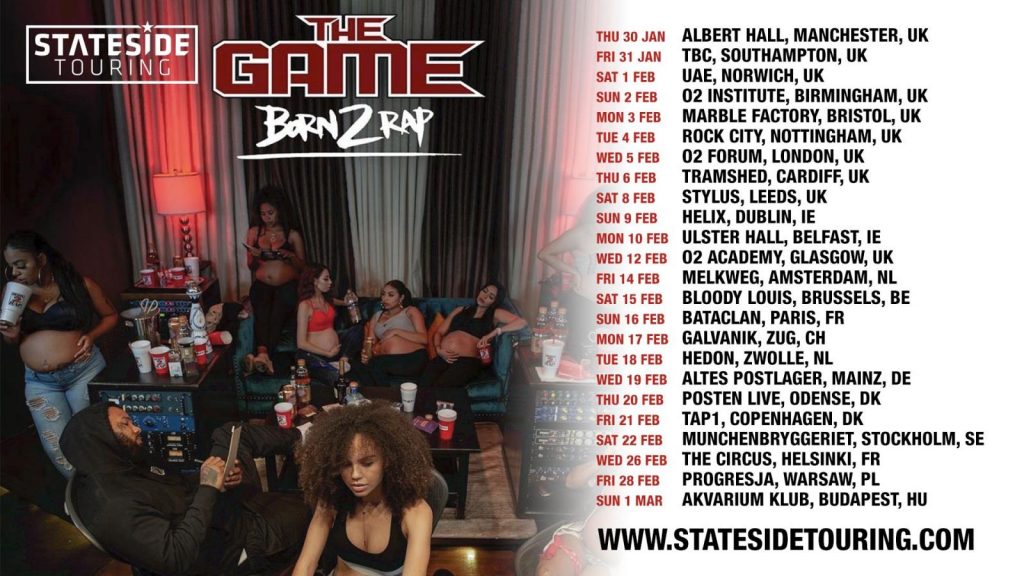 the game born2rap europe tour