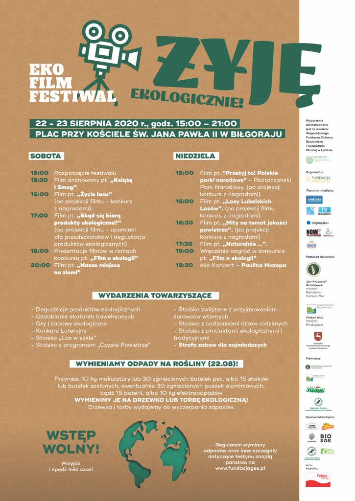 eko film festiwal w bilgoraju plakat 2020 08 22 131833