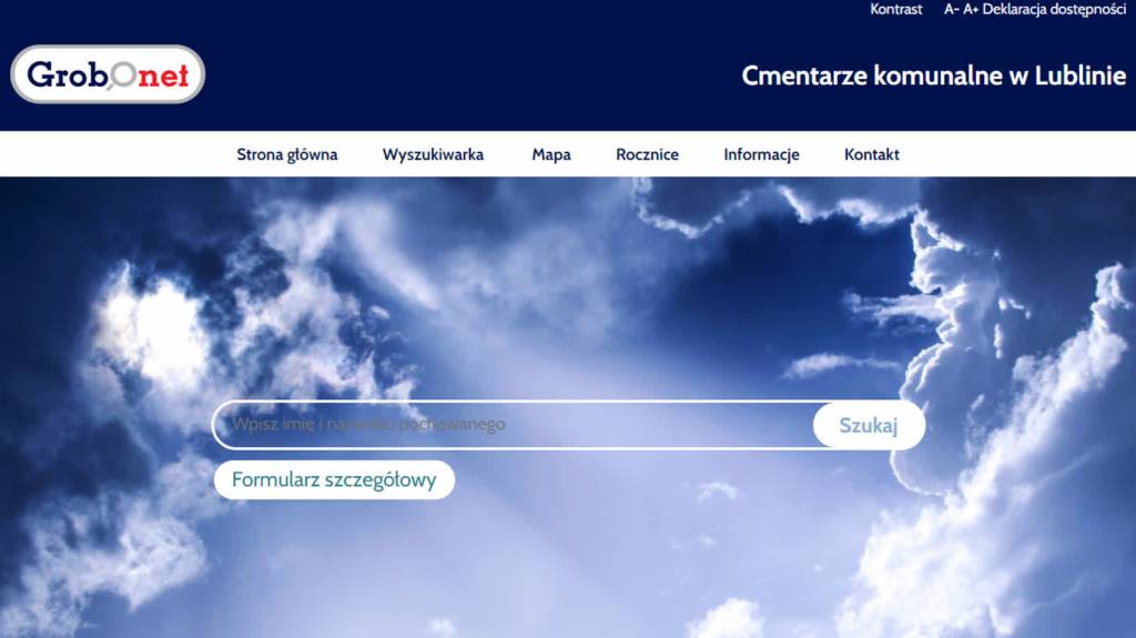 Lubelskie: groby bliskich wyszukasz w Internecie 1 grobonet wyszukiwarka osob pochowanych cmentarze komunalne w lublinie google chrome 2020 10 30 12 50 20 2020 10 30 132732