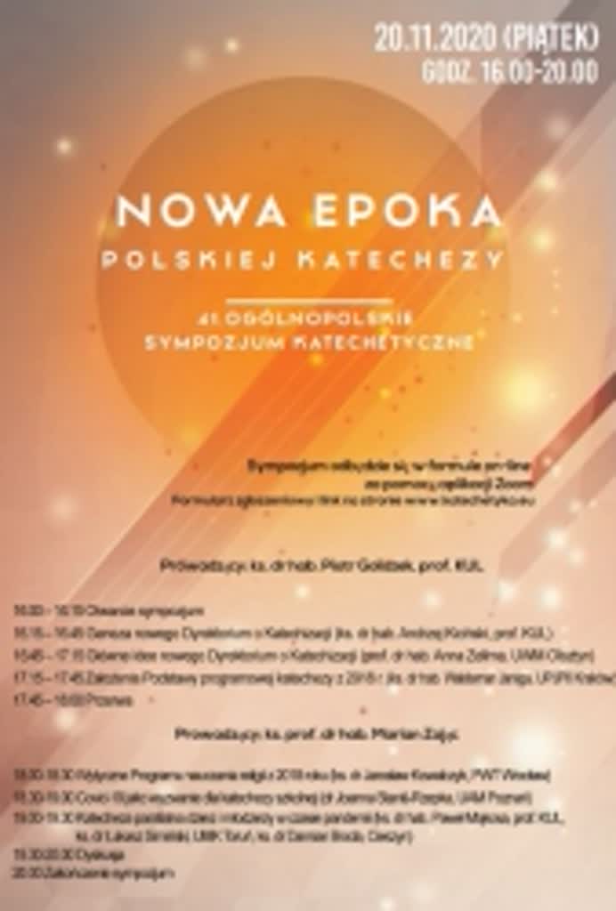 41. ogolnopolskie sympozjum katechetyczne 2020 11 20 194948