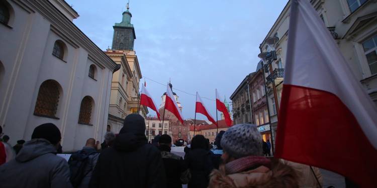 2020.03.01. LUBLIN . NARODOWY DZIEN PAMIECI ZOLNIERZY WYKLETYCH . 9 . LUBELSKI MARSZ PAMIECI ZOLNIERZY WYKLETYCH . FOT. PIOTR MICHALSKI