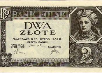 2 zlote banknote averse poland 1936 2022 04 28 200639