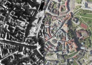 widok lublina z porownywarki foto z 1944 vs. ortofotomapa 2021 2022 05 26 130351