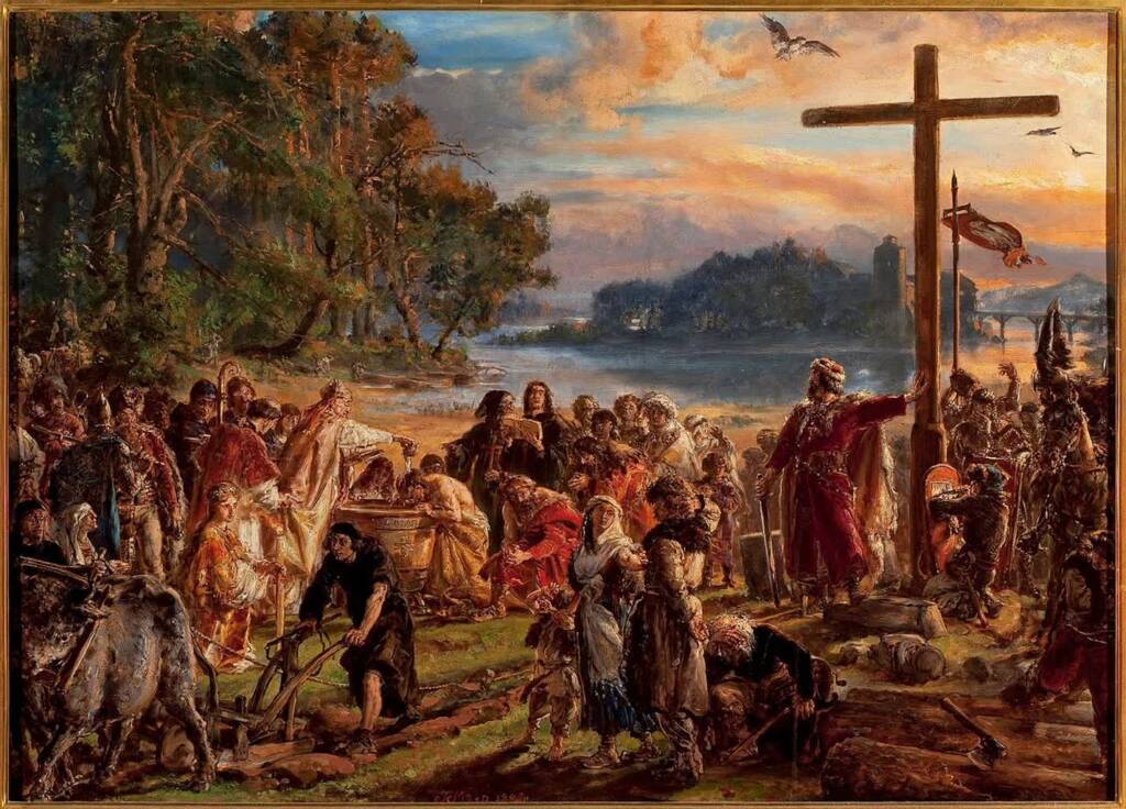 jan matejko zaprowadzenie chrzescijanstwa r.p.965 z cyklu dzieje cywilizacji w polsce 01 mp 3894 2022 12 21 121546